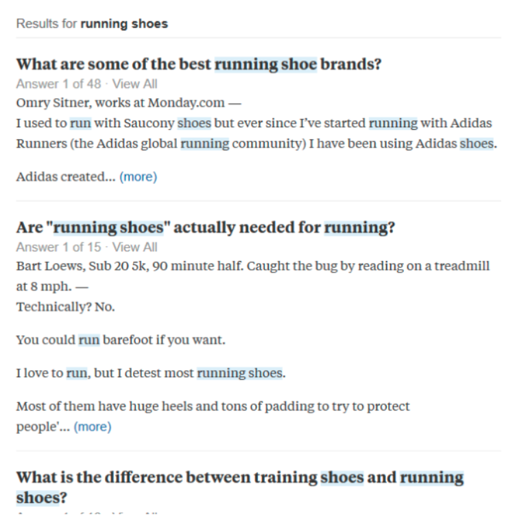 Quora example