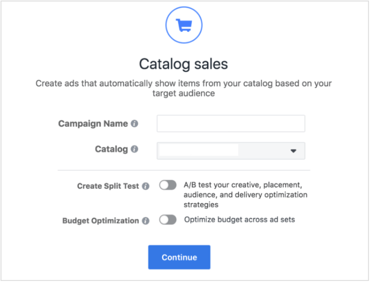 Setting up a dynamic Facebook ads campaign