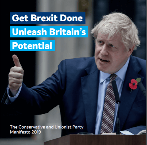 UK election the Conservative and Unionist party Manifesto 2019