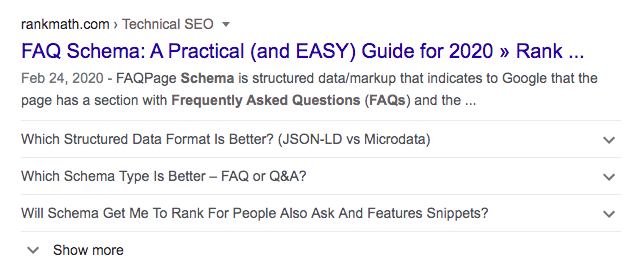 SEO advanced tactics: FAQ Schema