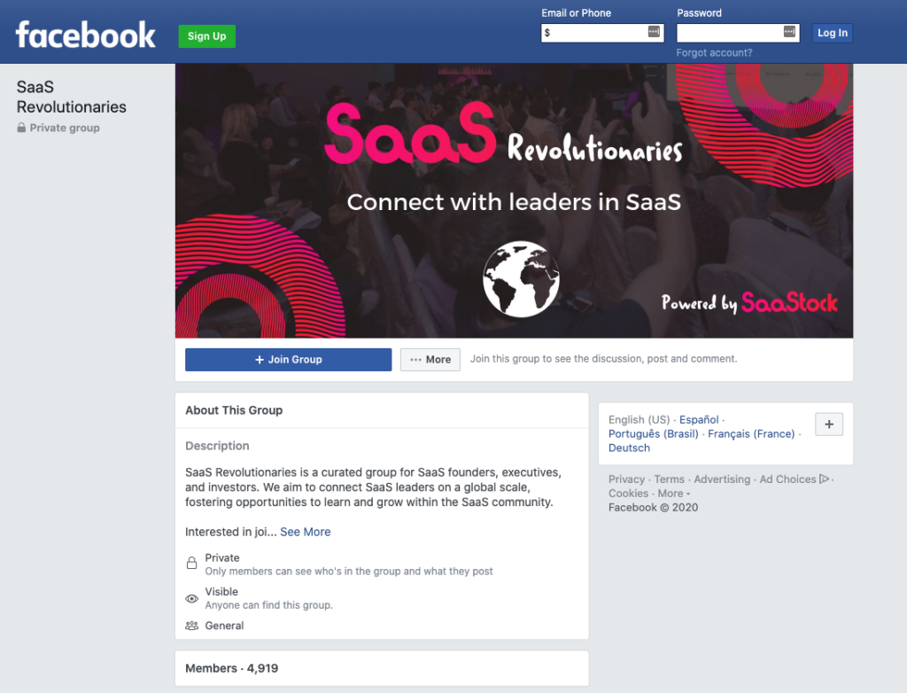 Five content promotion strategies SaaS marketers: Facebook groups