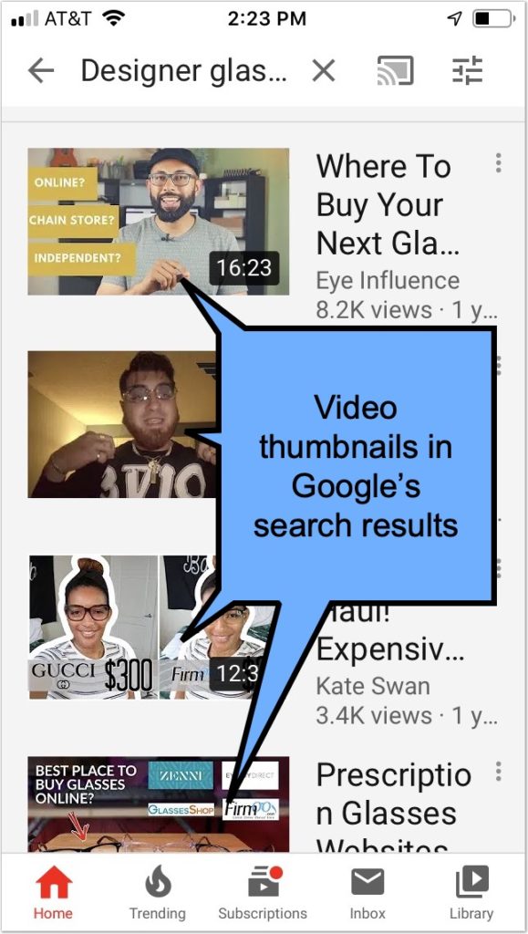 Create eye-catching video thumbnails to rank in Google's video carousel