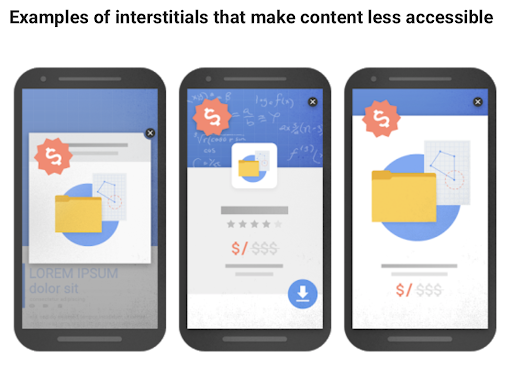 Google Page Experience Remove Interstitials