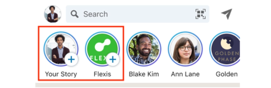 LinkedIn Stories Example