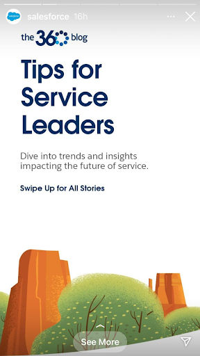 B2B lead generation tips through Instagram Stories Salesforce story