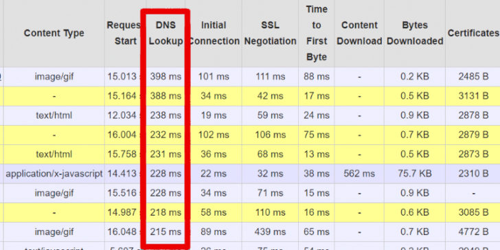 Preload DNS queries DNS lookups