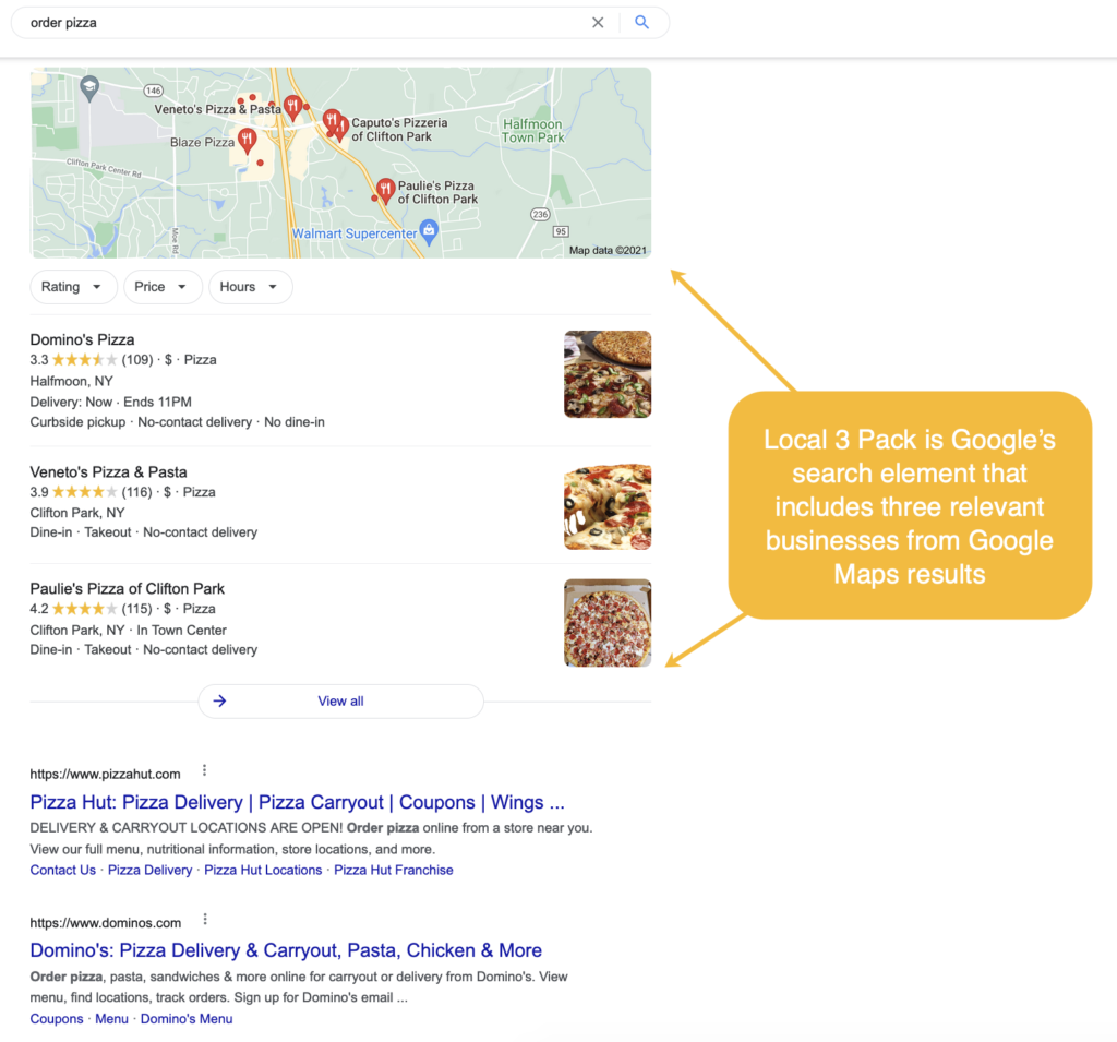 local Google My business listings for businesses nearby