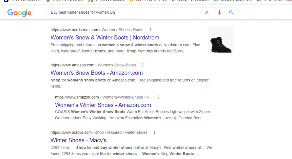 check competitor websites to find keywords for your 2022 holiday season ecommerce strategy