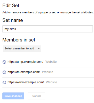 properties in search console