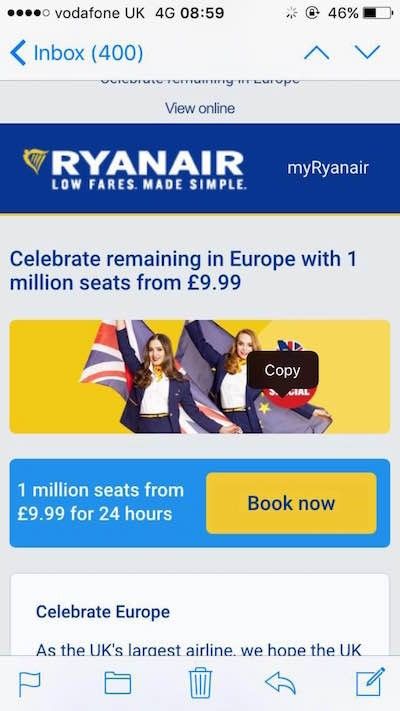 RyanAirFail