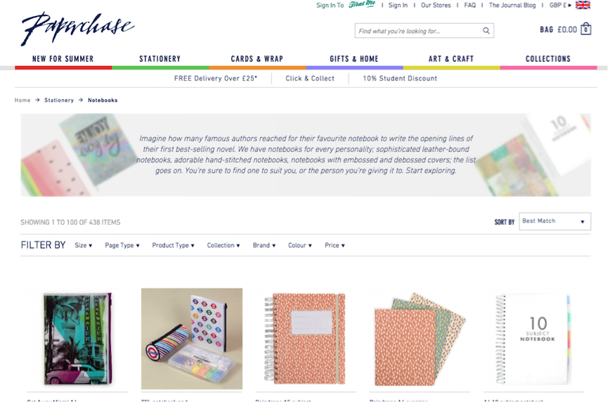 paperchase visible hover text