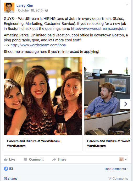 larry-kim-wordstream-recruiting-facebook-ad