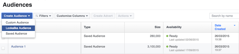 lookalike audiences on facebook