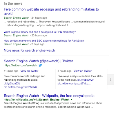 search engine watch serp