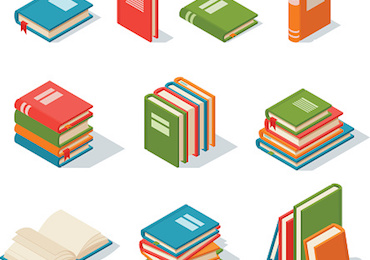 Isometric book icon vector illustration.