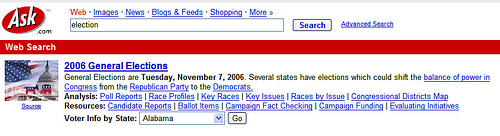 Election 2006: Ask Smart Search Box