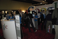 The Google booth at SES NY 08