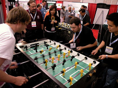 Google versus Yahoo Foosball Match