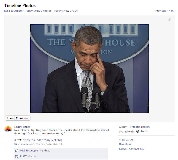 Obama Addresses Suffering of Newtown