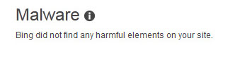 Bing Webmaster Tools Malware