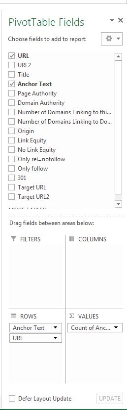 Pivot Table Fields to Add Pivot Table Fields to Add