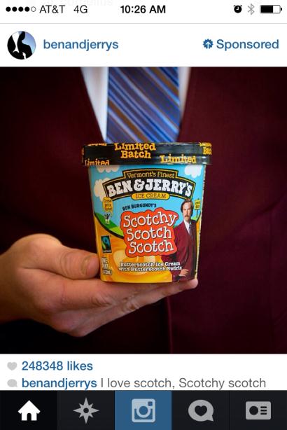 Ben and Jerry's Scotchy Scotch Scotch Ad