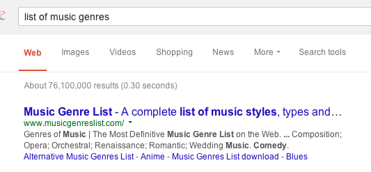 List of music genres List of music genres