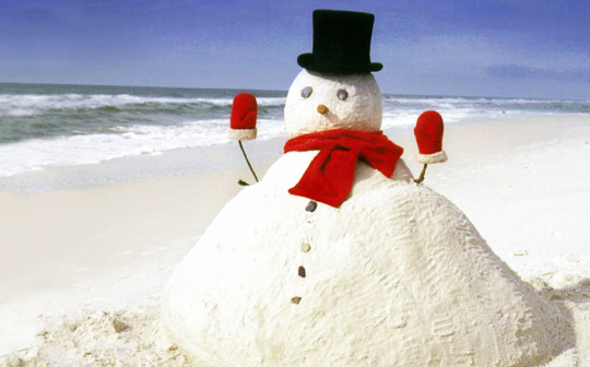 beach-snowman