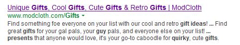 google-serp-meta-info-modcloth-gifts-category