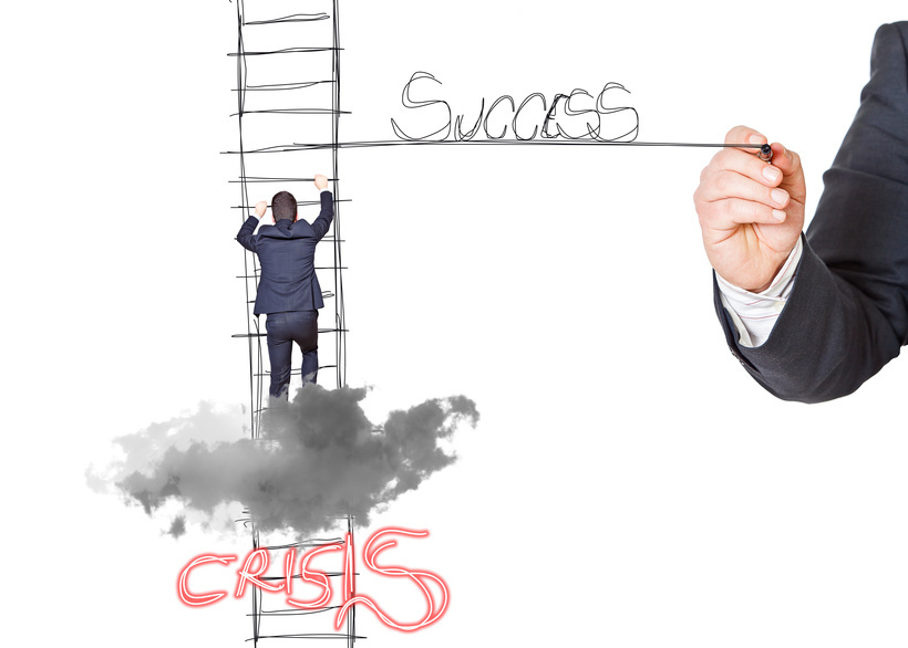 ladder from crisis to success