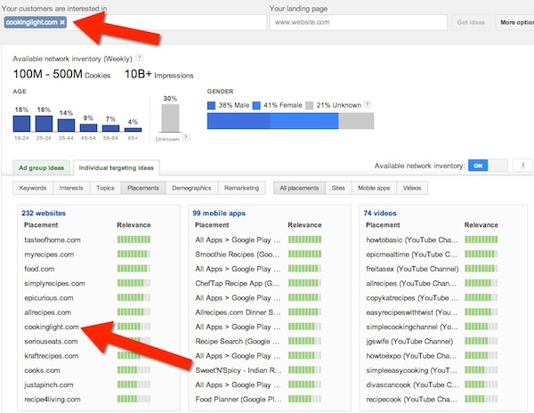 cooking-example-adwords