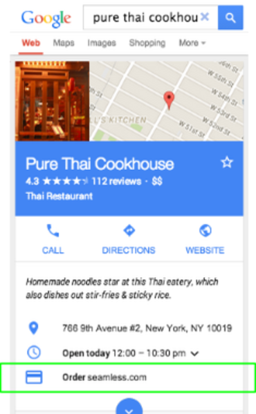 Google My Business To Link To Third Party Delivery Services Search Engine Watch