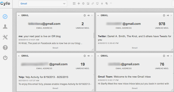 Cyfe Gmail