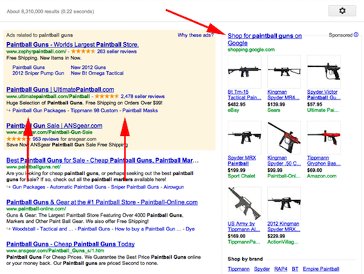 google-shopping-right-sidebar-test