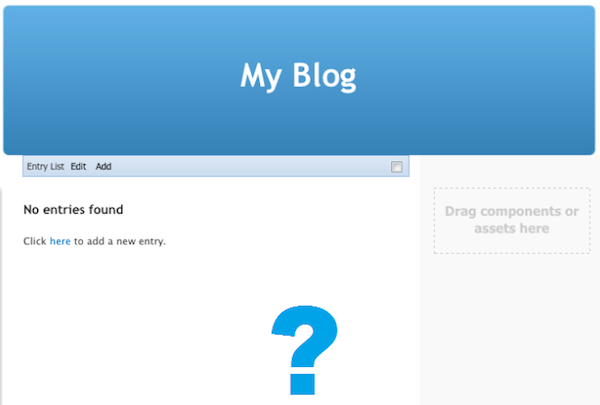 My Blog No Entries Found