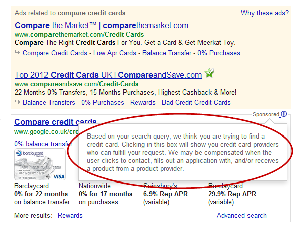 compare-credit-cards-google-info-box