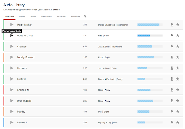 Youtube Launches Audio Library A Royalty Free Music Library For Video Creators Search Engine Watch