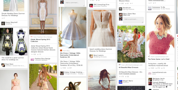 Pinterest results for summer dress for wedding