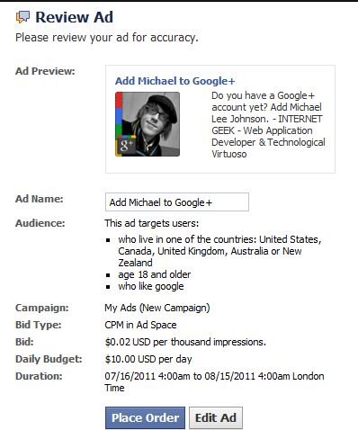 Facebook Bans Google Plus Ad