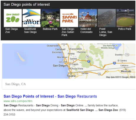 Google San Diego Points of Interest Google San Diego Points of Interest