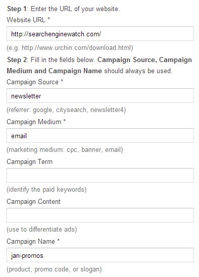 Google URL builder Google URL builder