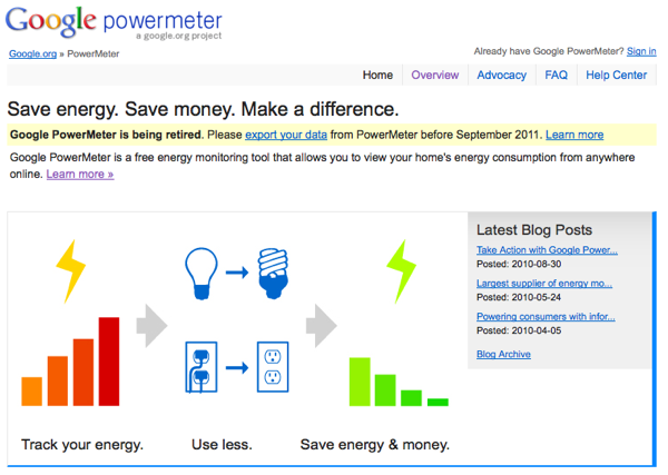 Google Powermeter Retired Google Powermeter Retired