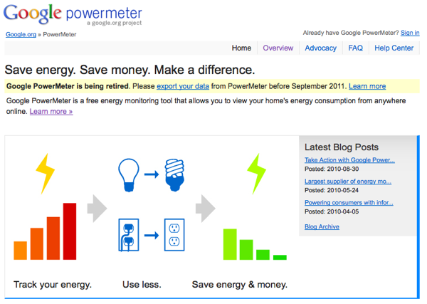 Google Powermeter Retired