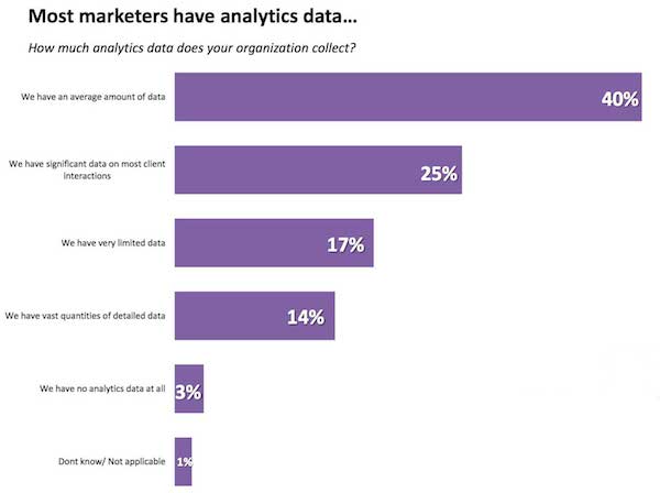Most Marketers Have Analytics Data