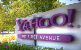 Yahoo campus sign