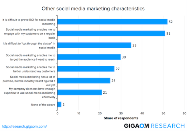 Other social media marketing characteristics