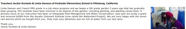 Rain Barrels Testimonial Rain Barrels Testimonial