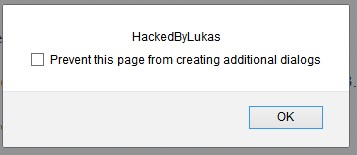 Hacked Link Popup Hacked Link Popup