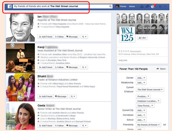 Friends of Friends Who Work at the Wall Street Journal Friends of Friends Who Work at the Wall Street Journal