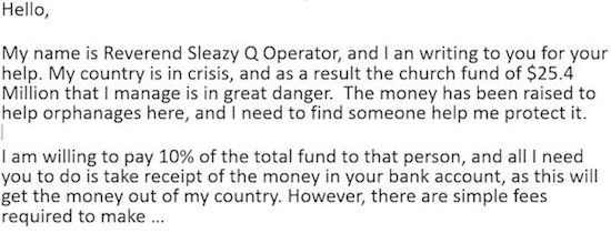 Nigerian Scam Nigerian Scam